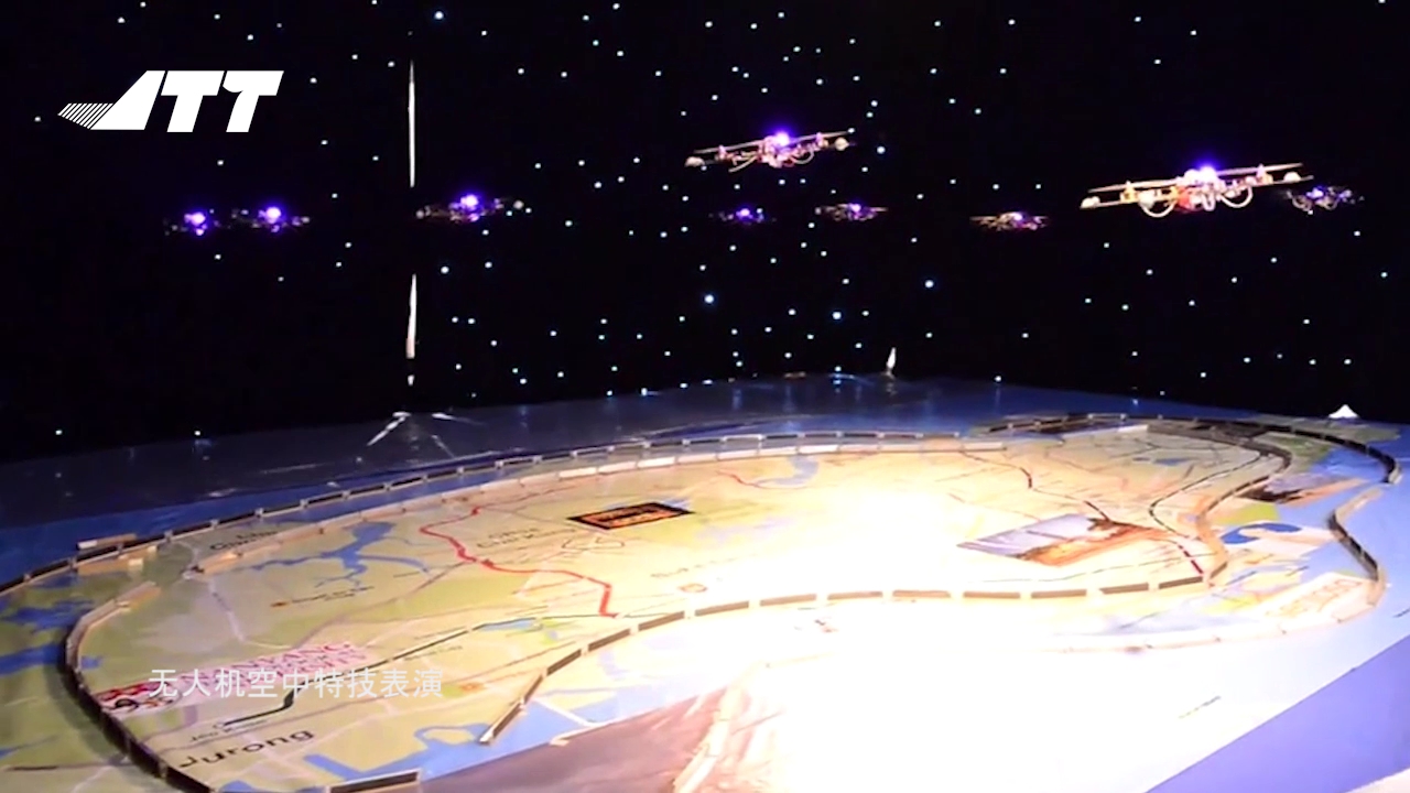 JTT無(wú)人機(jī)空中特技表演